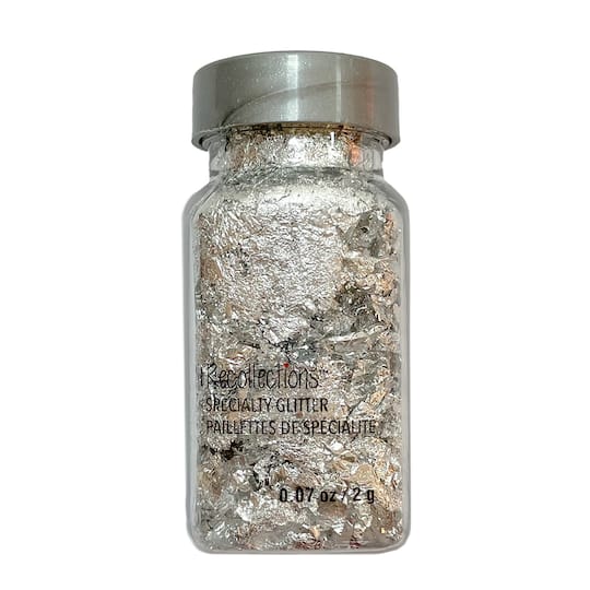 Specialty Glitter Silver Foil Flakes by Recollections&#x2122;